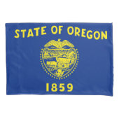 Oregon State Vlag Print Patriot Kussensloop (Voorkant)
