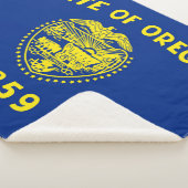 Oregon State Vlag Print Patriottisch Sherpa Deken (3/4)