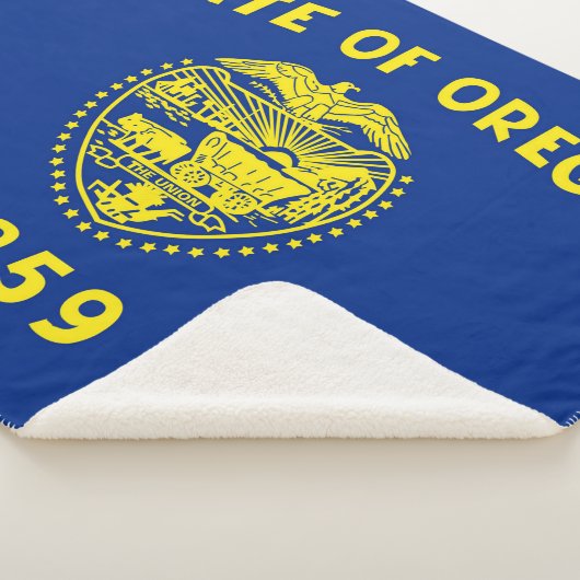 Oregon State Vlag Print Patriottisch Sherpa Deken (3/4)