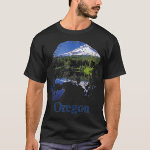 Oregon State Wolf Head Mount Hood T-shirt