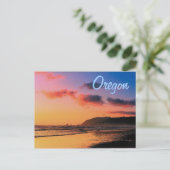 Oregon Sunset Briefkaart (Staand voorkant)