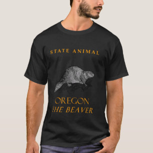 Oregon Territory Animal, de Amerikaanse bever T-shirt