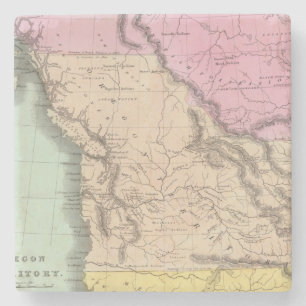 Oregon Territory Stenen Onderzetter