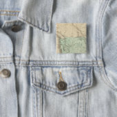 Oregon Territory Vierkante Button 5,1 Cm (In situ)