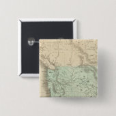 Oregon Territory Vierkante Button 5,1 Cm (Voorkant /achterkant)