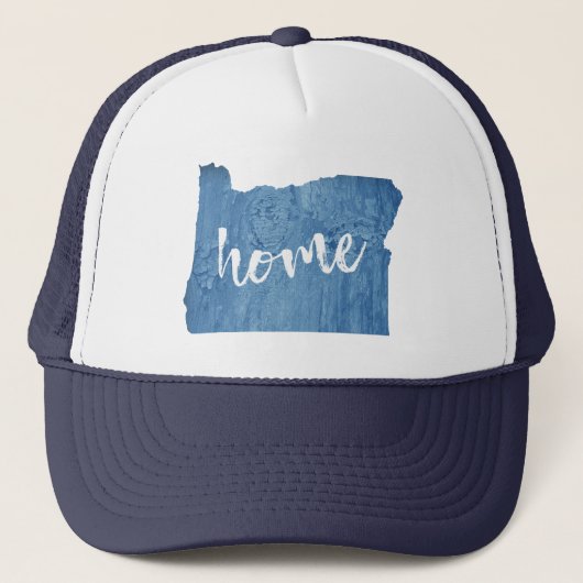 Oregon Thuis Houtstructuur Trucker Pet (Voorkant)