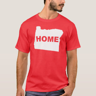 Oregon Thuis Weg Van State T-Shirt Tees