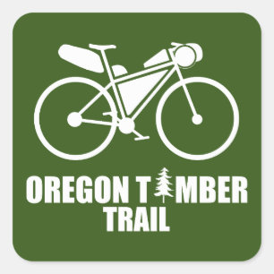 Oregon Timber Trail Bikepacking Vierkante Sticker