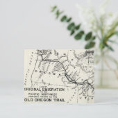  Oregon Trail Historische kaart (Staand voorkant)