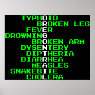 Oregon Trail - manieren om in het Westen te sterve Poster