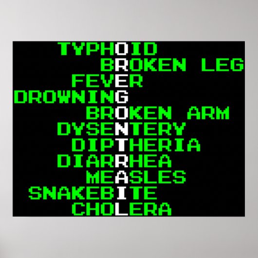 Oregon Trail - manieren om in het Westen te sterve Poster (Voorkant)