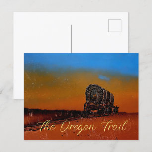 Oregon Trail overdekte wagen Briefkaart