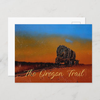 Oregon Trail overdekte wagen Briefkaart