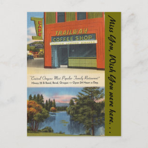 Oregon, Trailway Coffee Shop, Bend Briefkaart