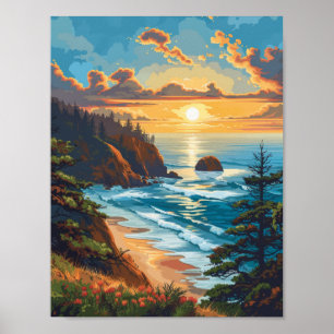  Oregon Travel Poster