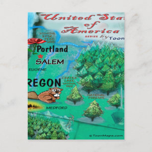 Oregon USA Kaart
