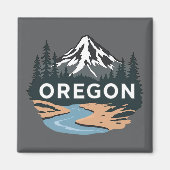 Oregon Verenigde Staten Magneet (Voorkant)