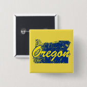 Oregon Vierkante Button 5,1 Cm (Voorkant /achterkant)