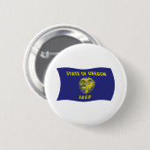 Oregon Vlag Knop Ronde Button 5,7 Cm (Voorkant /achterkant)