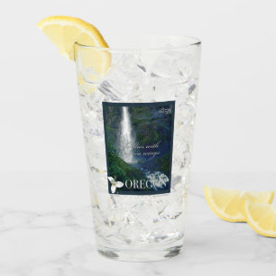 Oregon Waterfall Poster Glas