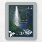 Oregon Waterfall Poster Muismat (Voorkant)