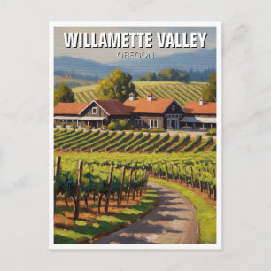 Oregon Willamette Valley Reis Briefkaart