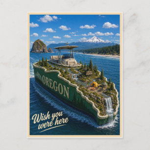 Oregon Wish You Were Here State Serie Briefkaart