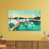 Oregon Yacht Club Canvas Afdruk (Insitu (Woonkamer))