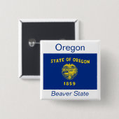Oregonian Flag Button (Voorkant /achterkant)