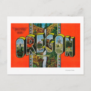 OregonLarge Letter-scènes Briefkaart