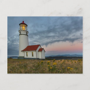 Oregon's oudste vuurtoren bij Cape Blanco State Briefkaart