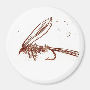 "Oreille de lièvre Brown" Aimant à mouche classiqu