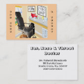 Oreille, Nez et Throat Carte de visite du cabinet  (Devant / Derrière)