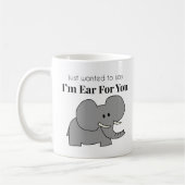 Oreille pour toi Eléphant Mug (Gauche)