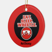 Oreille, sommeil et lutte ornement de Noël (Gauche)