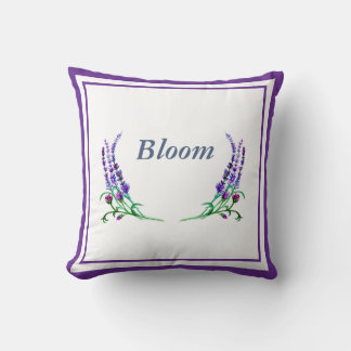 Oreiller à accent floral personnalisable