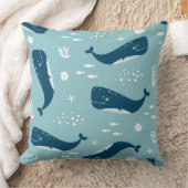 Oreiller à baleine, Thème Océan (Couverture)