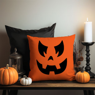 Oreiller à Citrouille Jack-o'-lantern