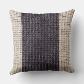 Oreiller à deux tondes Brown foncé et crème (Verso)