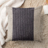 Oreiller à deux tondes Brown foncé et crème (Couverture)