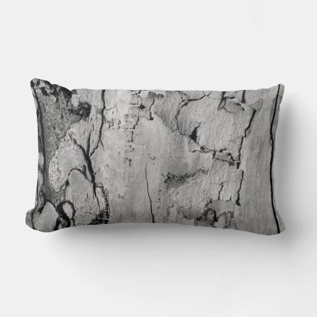 Oreiller à jet de coton 13x21 Nature Noir et blanc (Recto)
