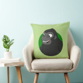 Oreiller à jet de dessin de Gorilla (Chaise)
