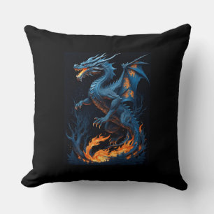 Oreiller à jet de dragon mystique