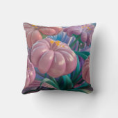 Oreiller à jet de fleurs gonflé 3D (Verso)