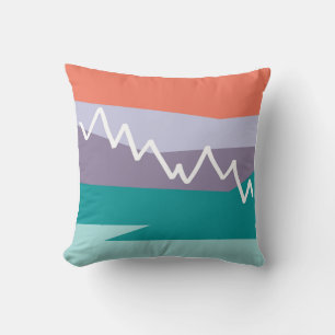 Oreiller à jet de montagne avec dos tropique solid