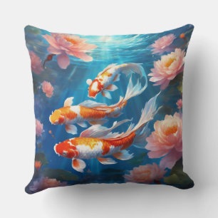 Oreiller à jet Koi