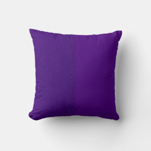 Oreiller à jet violet à deux tons (personnalisé)