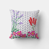 oreiller à jetons à imprimé floral, coussin à fleu (Recto)