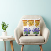 oreiller à jetons à imprimé floral, coussin à fleu (Chaise)