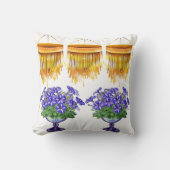 oreiller à jetons à imprimé floral, coussin à fleu (Recto)